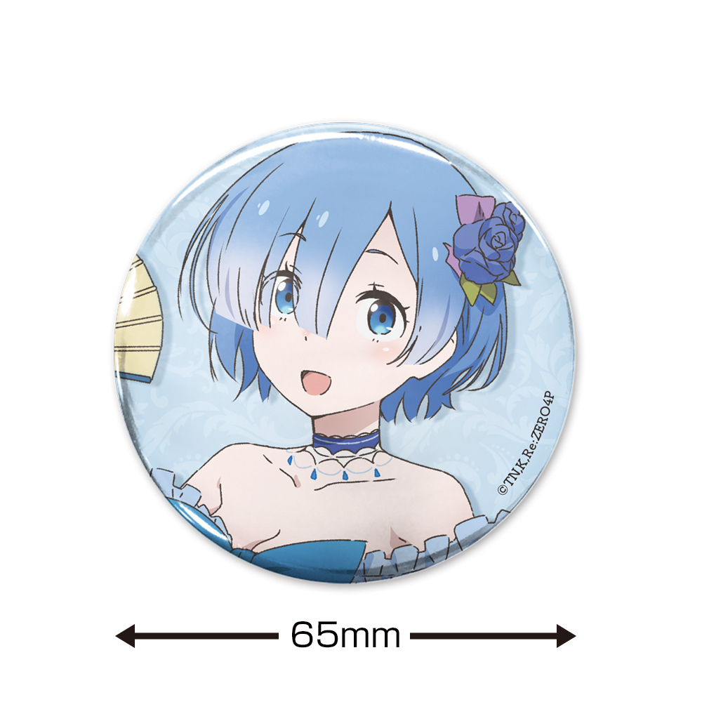 描き下ろし ﾚﾑ 65mm缶ﾊﾞｯｼﾞ ﾊﾟｰﾃｨｰﾄﾞﾚｽver. COSPA 062226