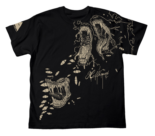 ﾍﾙﾊｳﾝﾄﾞTｼｬﾂ/BLACK COSPA 062226