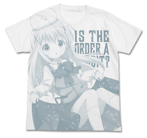 ﾁﾉ ｵｰﾙﾌﾟﾘﾝﾄTｼｬﾂ/WHITE COSPA 062226