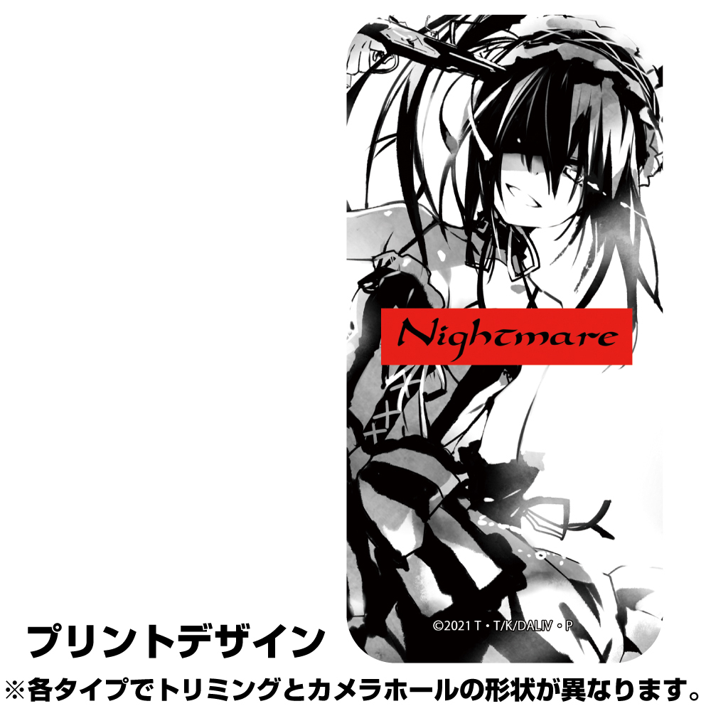時崎狂三ﾓﾉﾄｰﾝVer. 強化ｶﾞﾗｽiPhoneｹｰｽ/12･12Pro共用 COSPA 062226