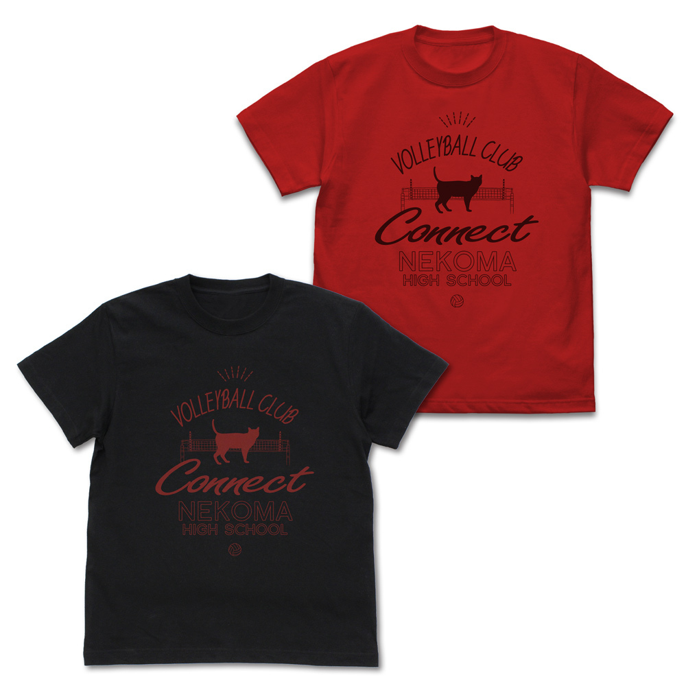 音駒高校ﾊﾞﾚｰﾎﾞｰﾙ部 ｱｲｺﾝﾏｰｸｶﾚｯｼﾞ Tｼｬﾂ/BLACK COSPA 062226