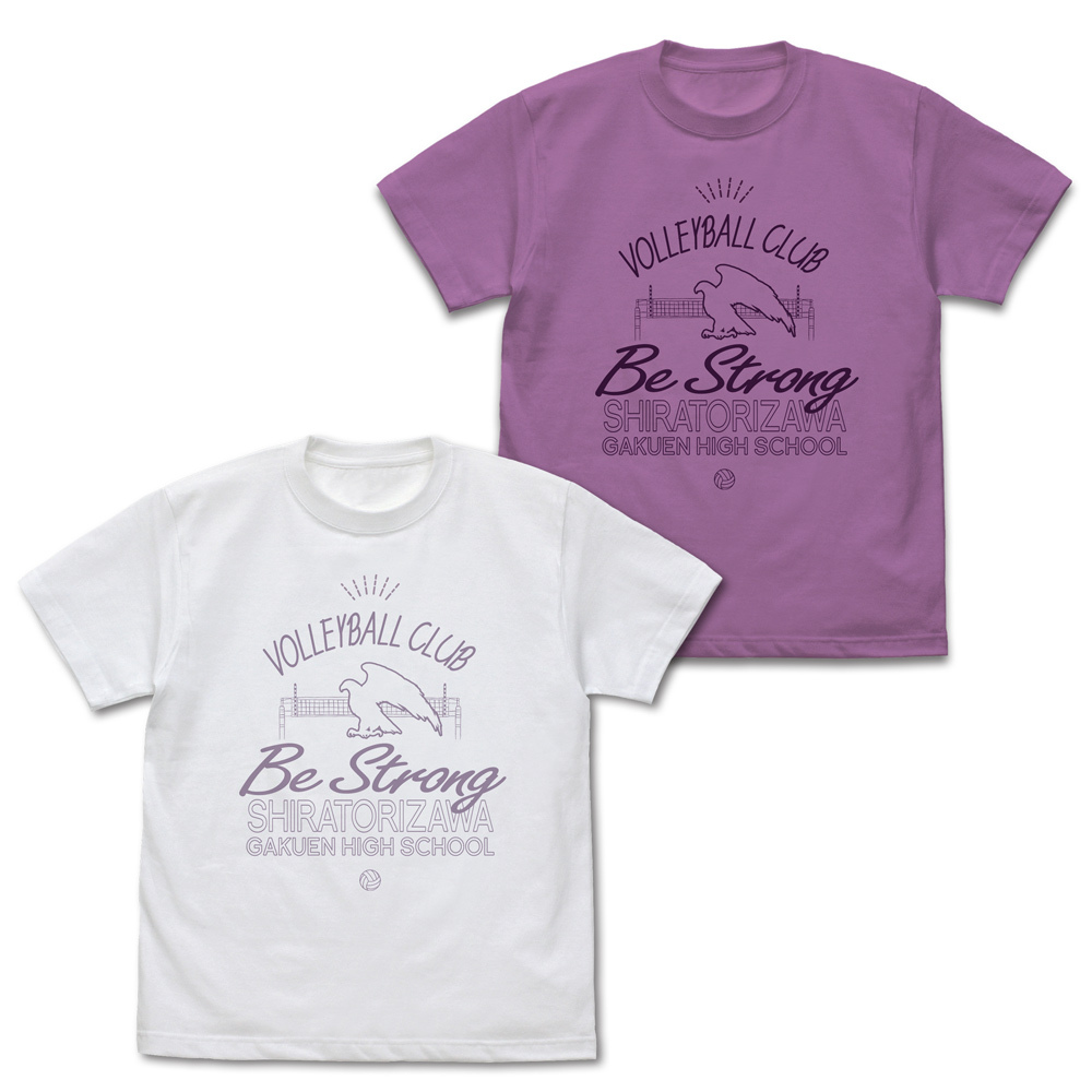 白鳥沢学園高校ﾊﾞﾚｰﾎﾞｰﾙ部 ｱｲｺﾝﾏｰｸｶﾚｯｼﾞ Tｼｬﾂ/LAVENDER COSPA 062226
