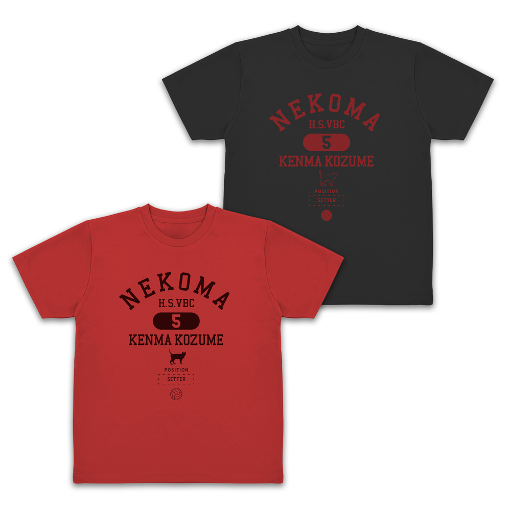 孤爪研磨 ｶﾚｯｼﾞ ﾄﾞﾗｲTｼｬﾂ/BLACK COSPA 062226