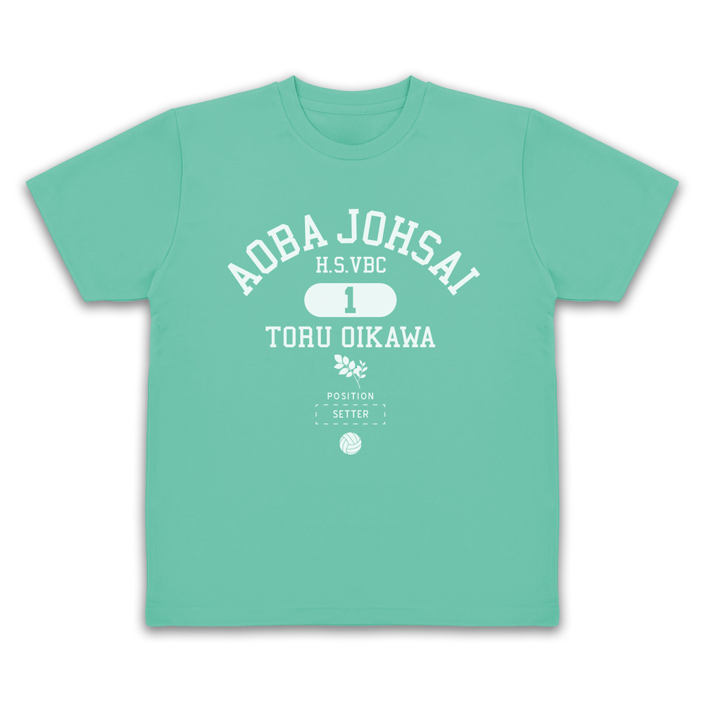 及川 徹 ｶﾚｯｼﾞ ﾄﾞﾗｲTｼｬﾂ/MINT GREEN COSPA 062226