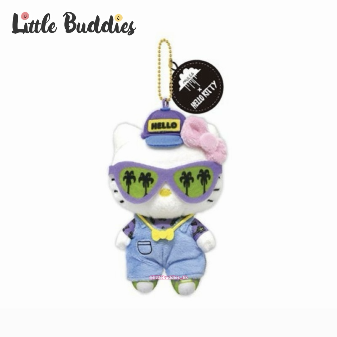 日本 Sanrio x MULGA 夏日渡假風眼鏡造型 公仔匙扣