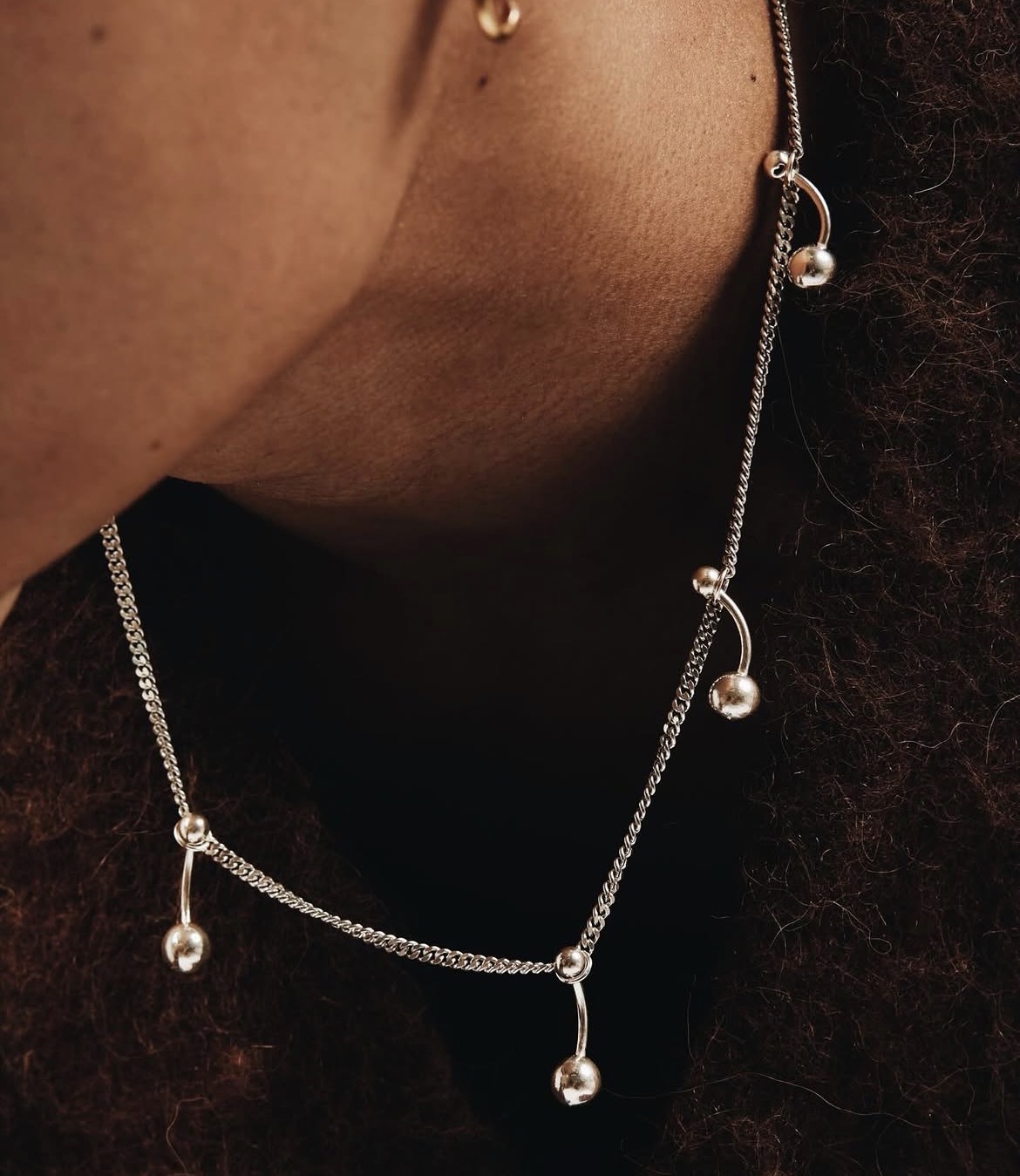 Annabel B - BarBell Charm Necklace