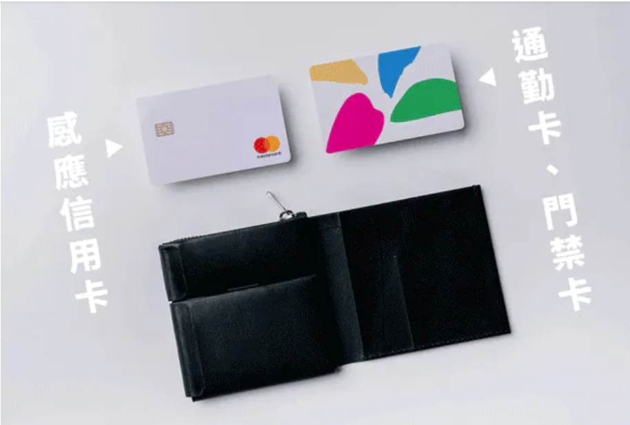 台灣 RFID 皮夾推薦－悠遊卡信用卡與感應卡槽示意