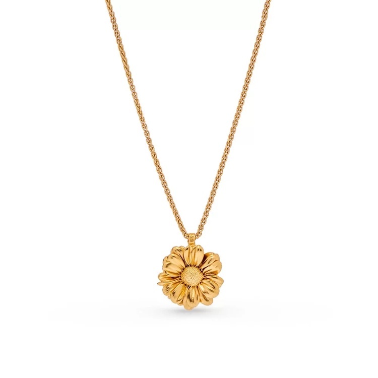 1TA0530-413 [THALLO]  Daisy Field Daisy Pendant Layer With Detachable Motif Gold #s245b (EU)