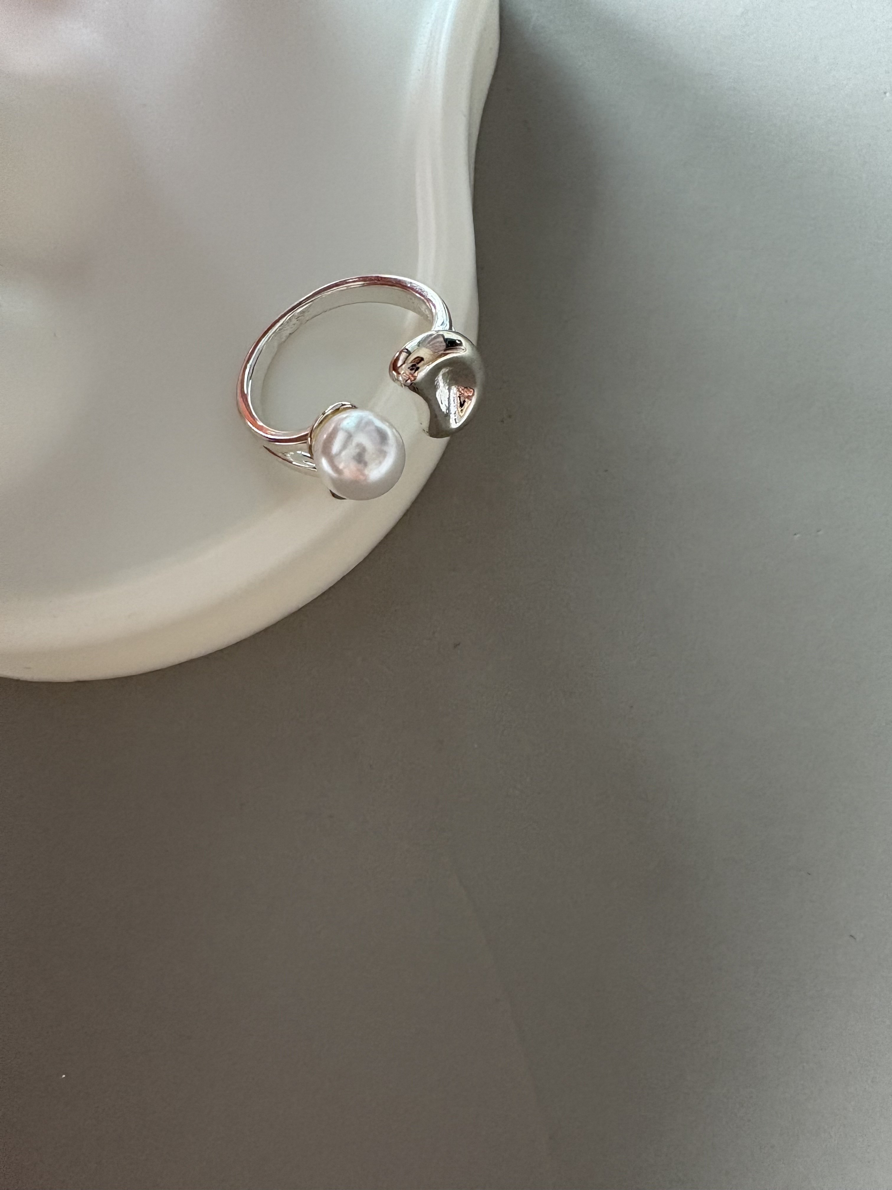 open pearl ring