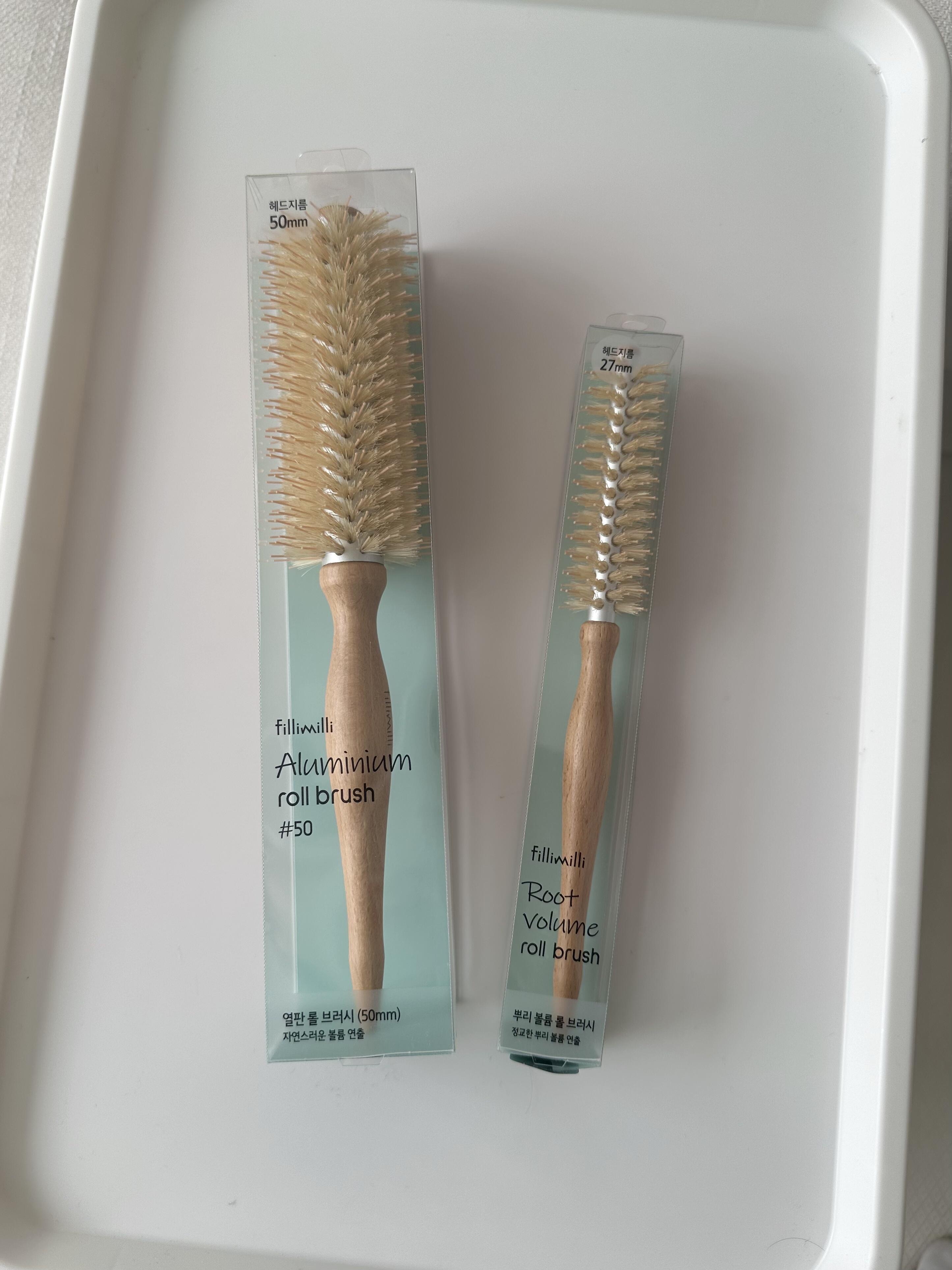 【預購】韓國代購 Fillimilli 美髮神器 Aluminium Roll Brush 導熱板 滾筒梳 圓梳 捲髮梳 鬃毛梳