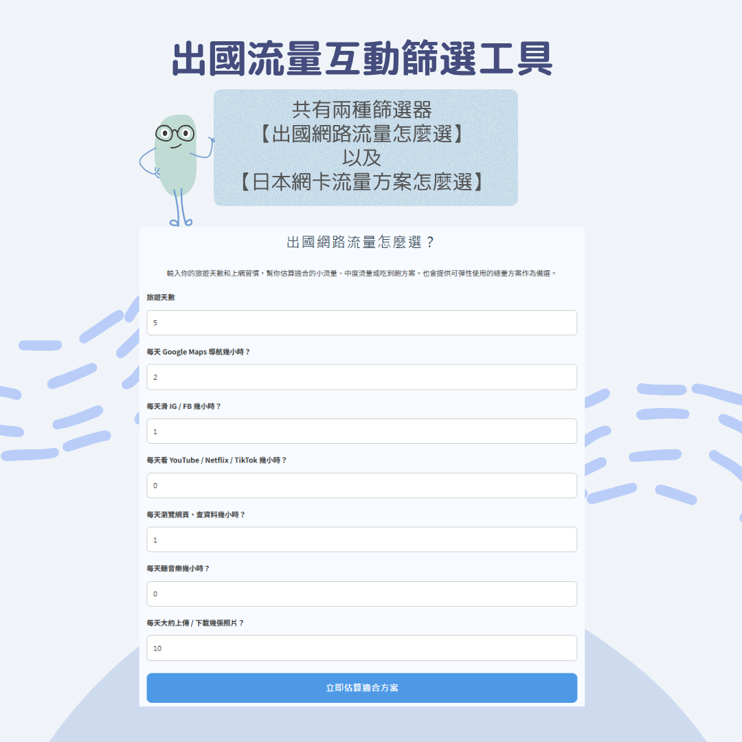 出國流量互動篩選器示意圖