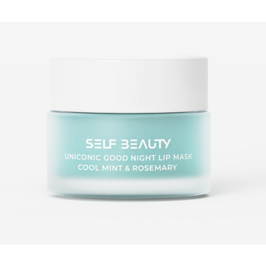 KOR-LLG0608-408 SELF BEAUTY UNICONIC Goodnight Lip mask (Cool Mint & Rosemary) 14.5g (A9)