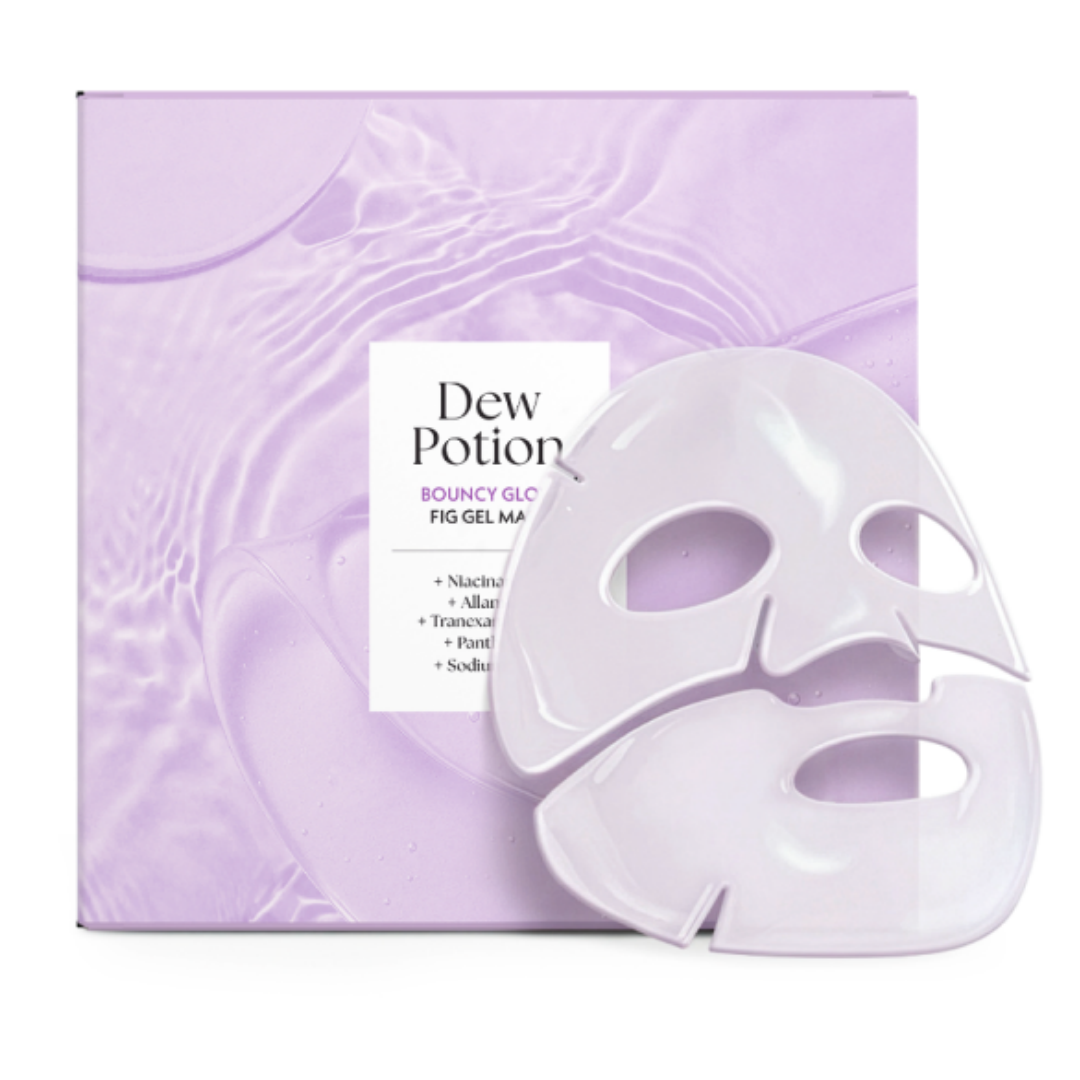 KOR-LLG0608-424 SELF BEAUTY DEW POTION bouncy glow fig gel mask 35g X 4ea (A25)