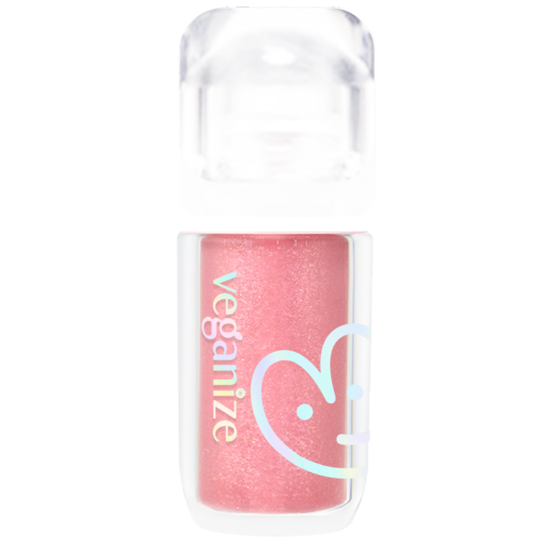 KOR-LLG0608-446 Veganize 4D Jewel Shine Lip Oil Pearl Gloss 03 Fose Fog 4g (A47)