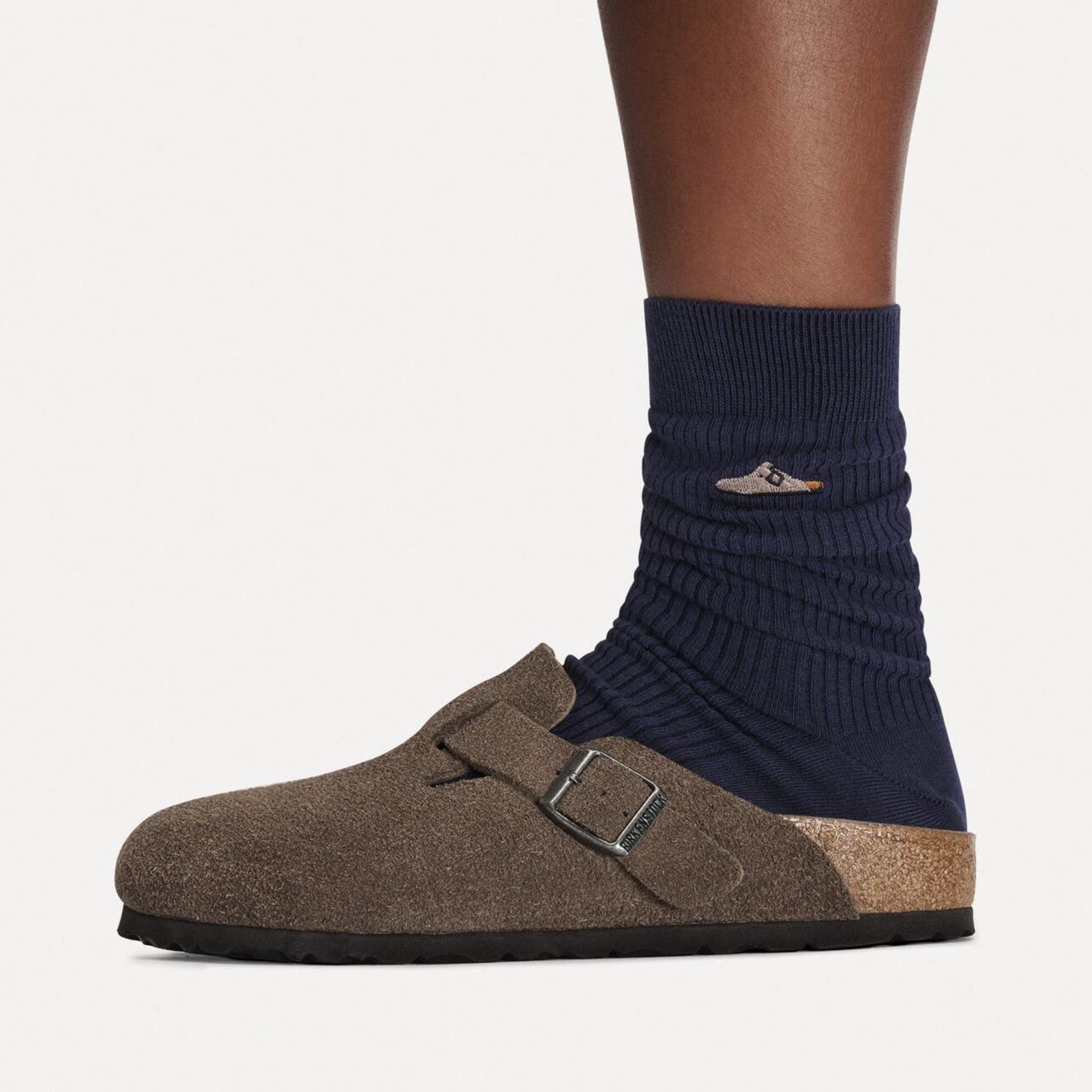 [現貨] Birkenstock Boston Suede SFB Concrete Gray | 1032242