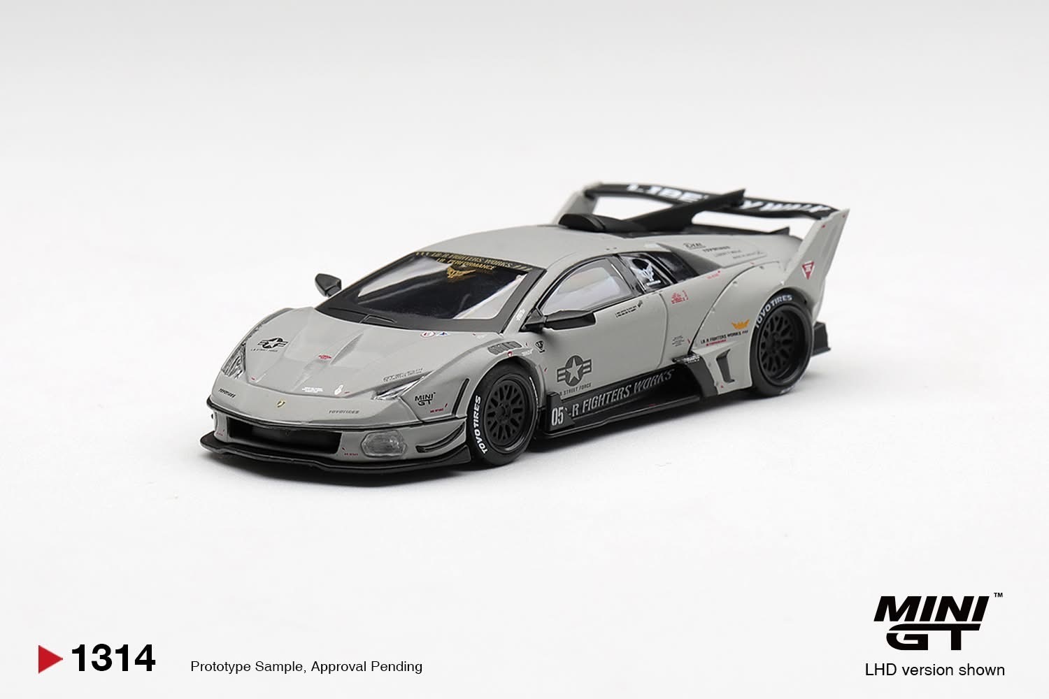 預訂Pre Order- 1314 MiniGT Lamborghini LB-Silhouette WORKS MURCIELAGO GT Evo Fighter