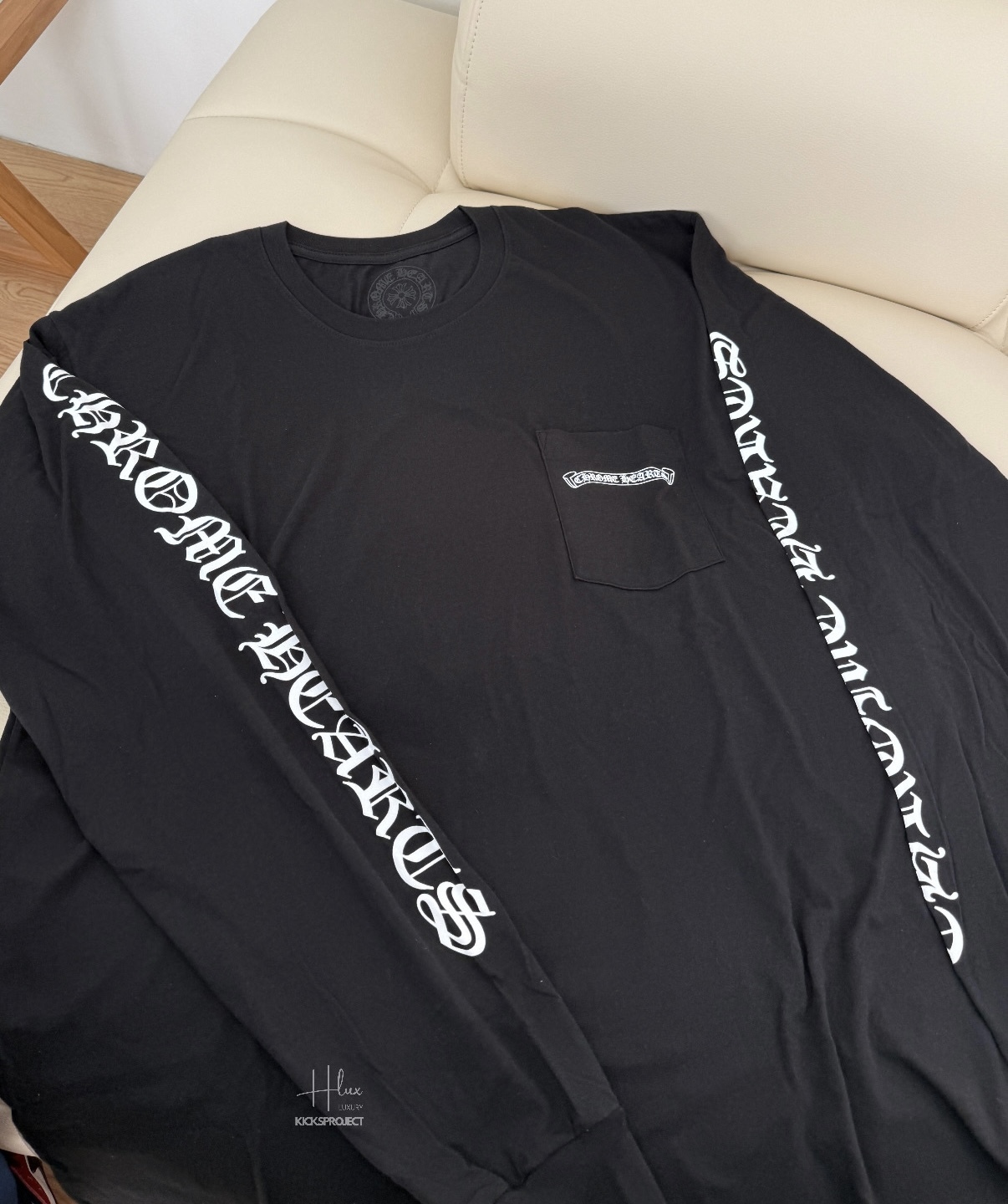 Chrome hearts Scroll L/S pocket logo long tee