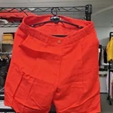 [S] KARL LAGERFELD APPLE RED HIGH WAISTED LINEN SHORTS, G64HA07A-HHV (SKL1751)