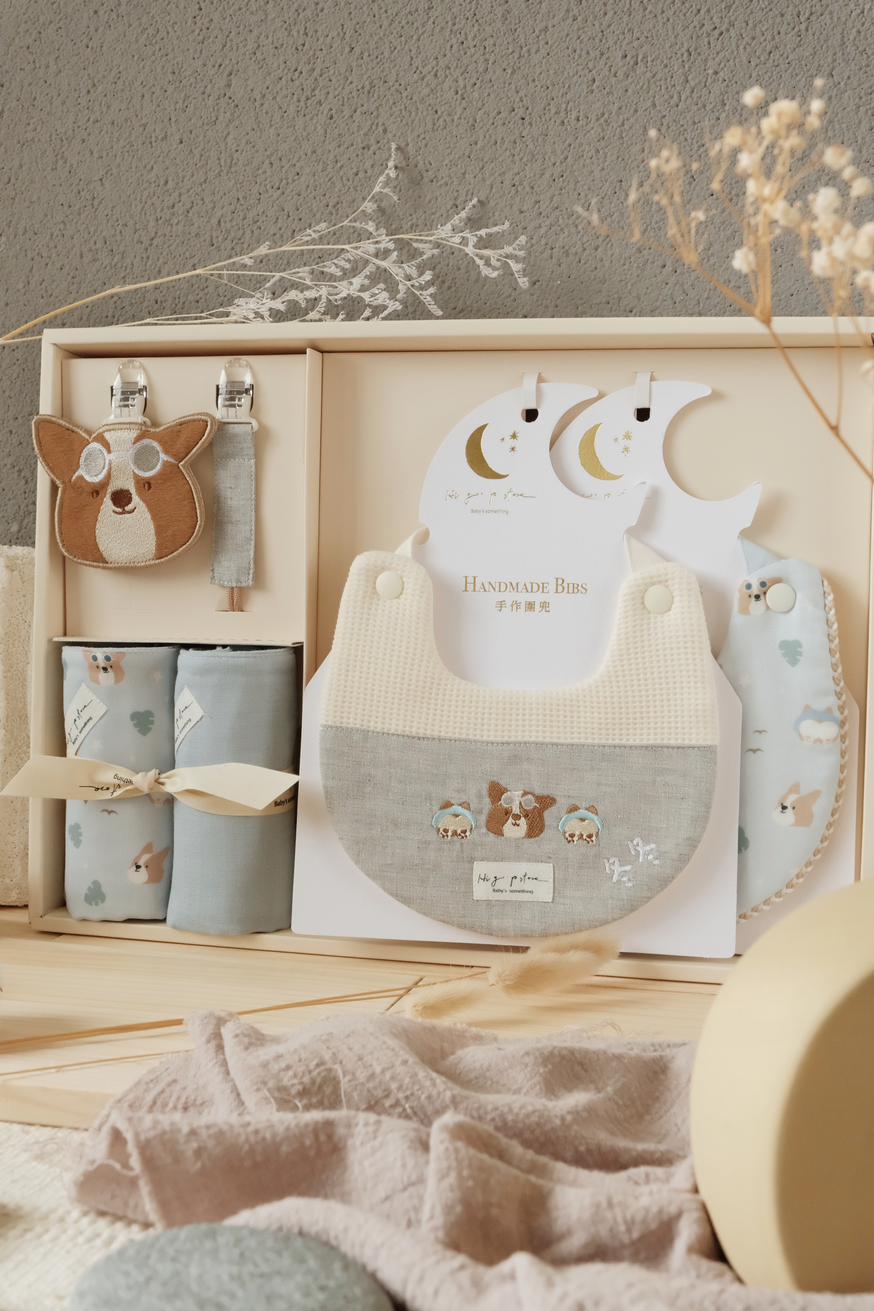 Hi Y.P store-訂製彌月禮盒組-期間限定款-柯基夏日誌