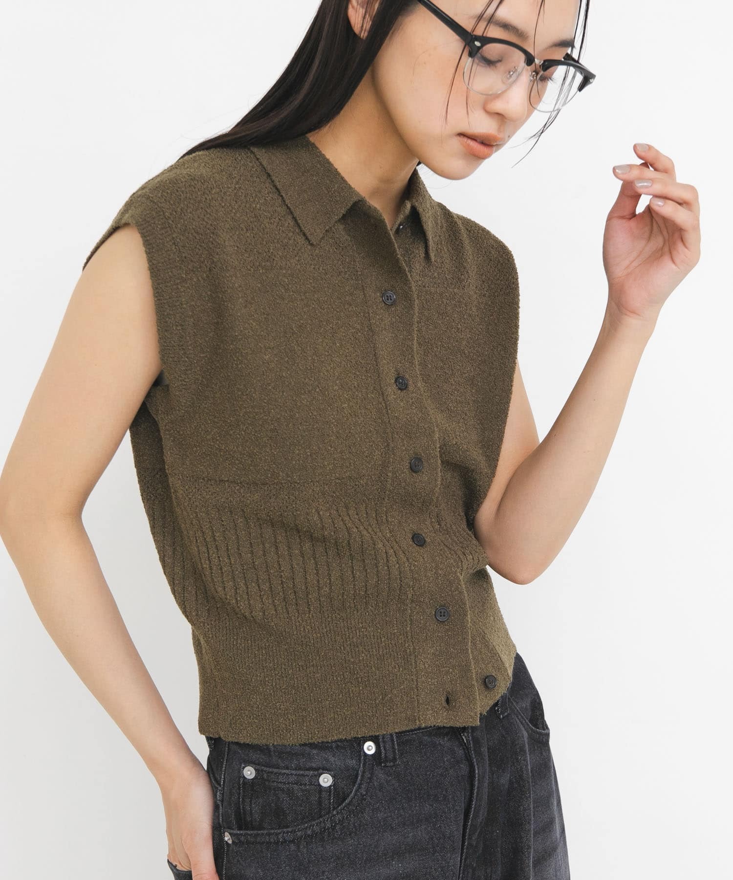 先行特價預購┃日本 KBF 無袖 POLO 針織 襯衫