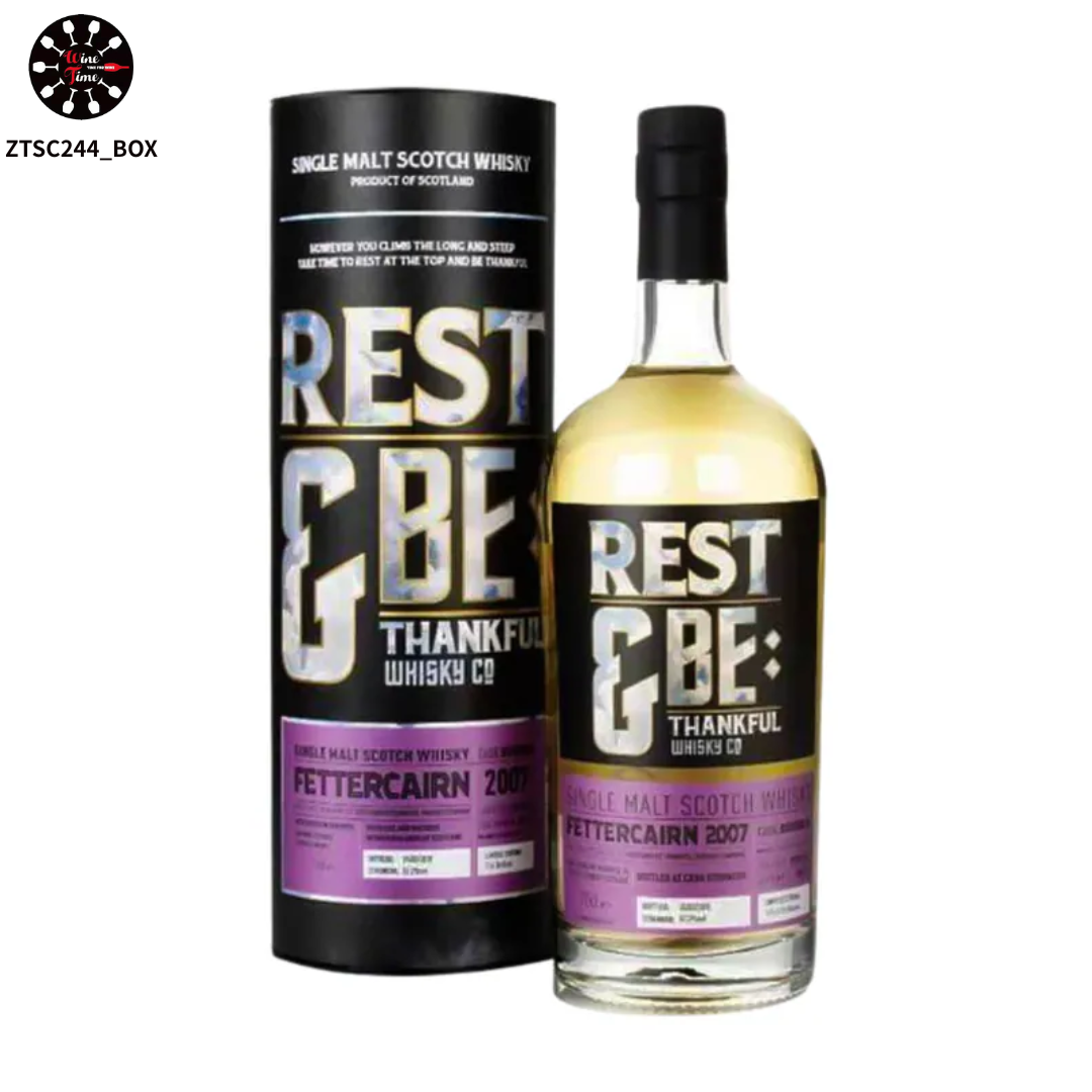 Fettercairn 12 Year Old Sigle Malt 2007 (Single Cask) - Rest & Be Thankful|Single Cask Whisky 不兌水原桶威士忌|全蘇格蘭最獨特的「天使瀑布蒸餾法」