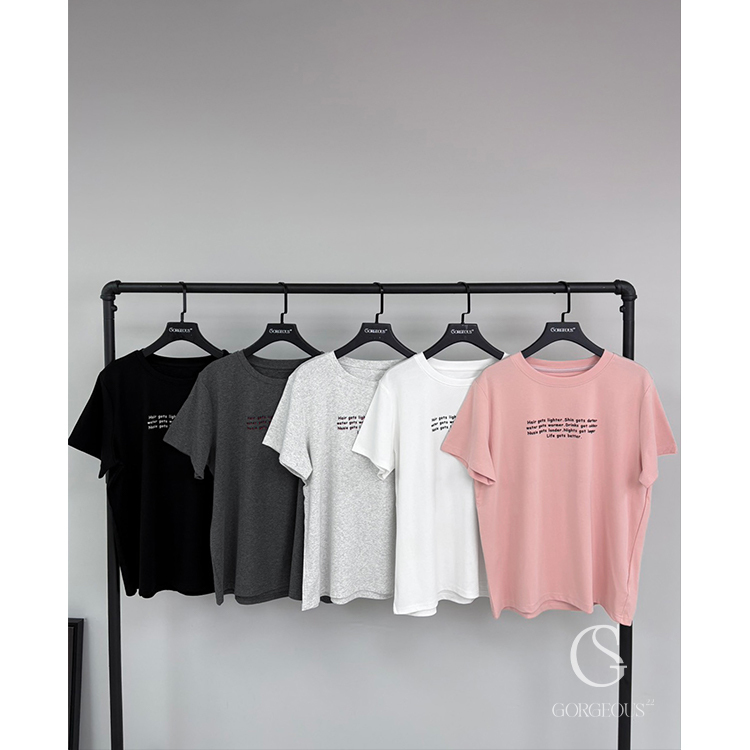 M19 「電影感萊卡彈棉TEE」