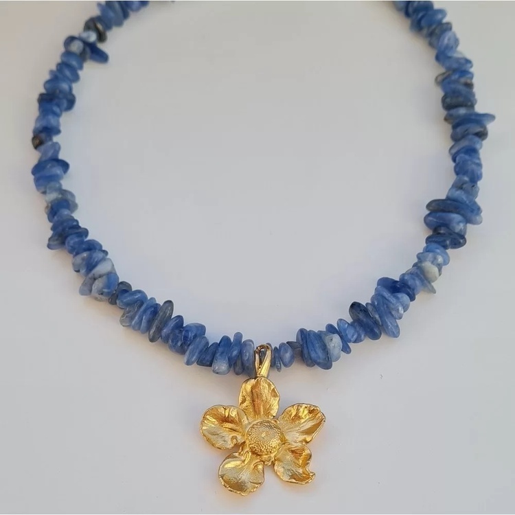 1TA0530-282 [THALLO] Kerasia 項鍊，24K 鍍金純銀 #s908b (EU)