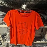 [S] KARL LAGERFELD APPLE CHOUPETTE LETTER OUTLINE TEE, L6WHBB85-APP (SKL1752)