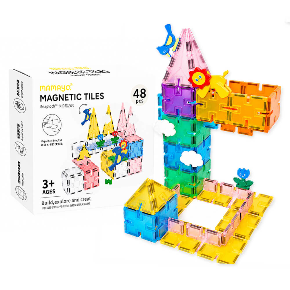 【mamayo】Magnetic Tiles-mini Set
