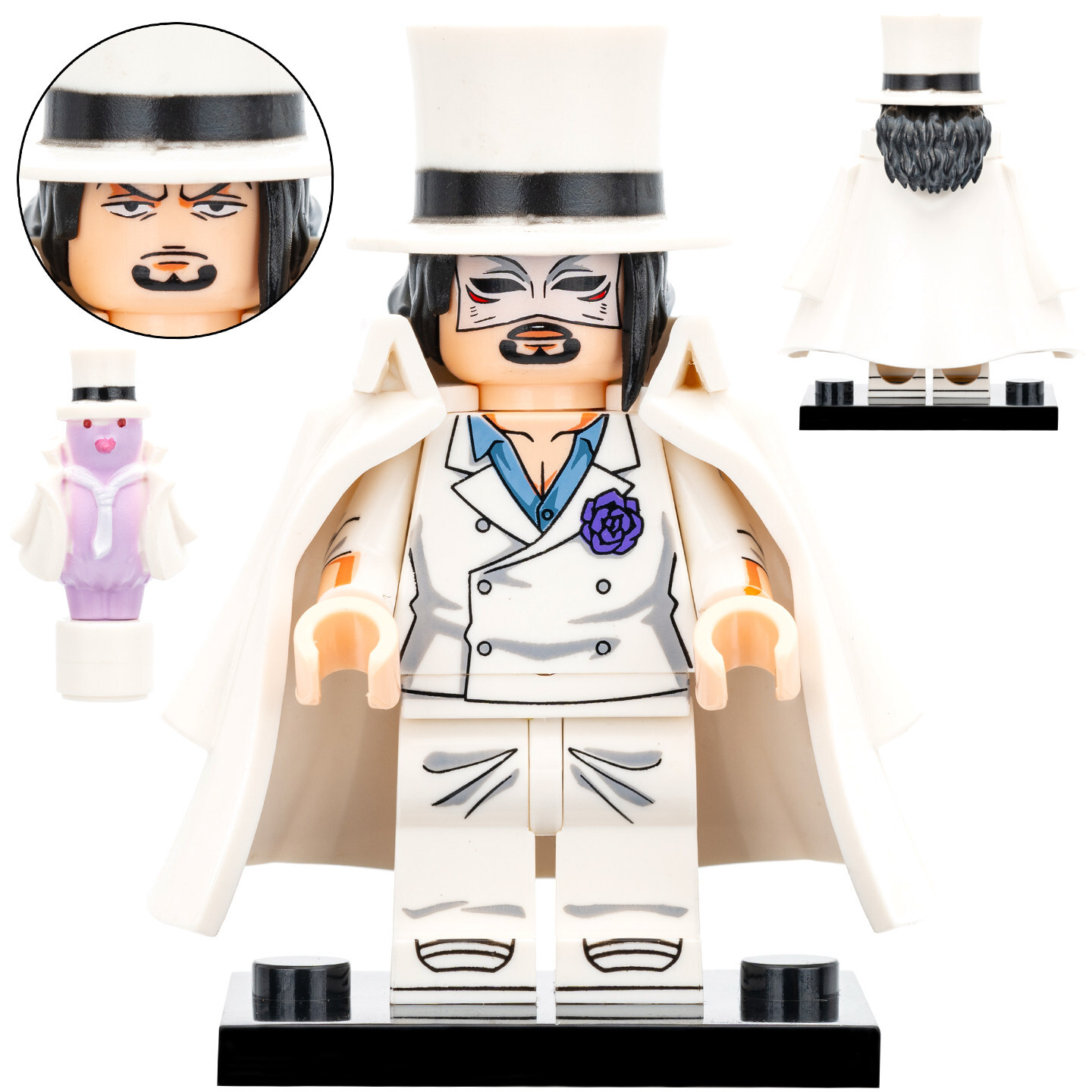 One Piece Rob Lucci Custom Minifigures Fit Lego WM6196 WM2820