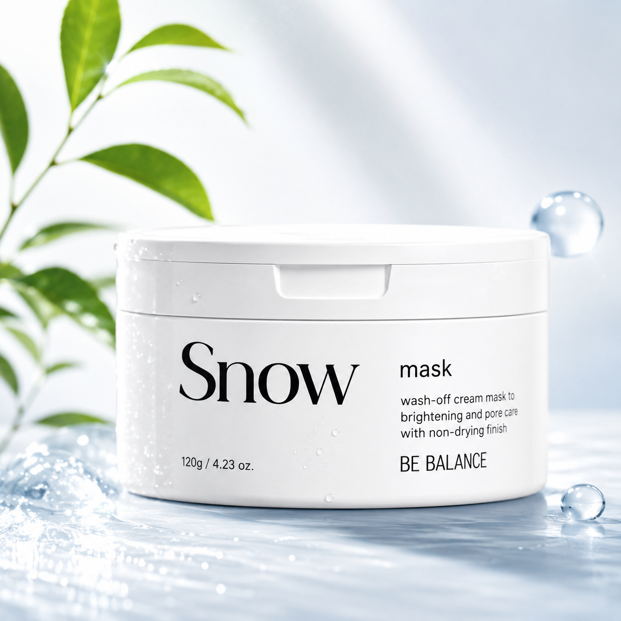 【直播】BE'BALANCE LX060817 白雪亮美白深層清潔泥膜 120g
