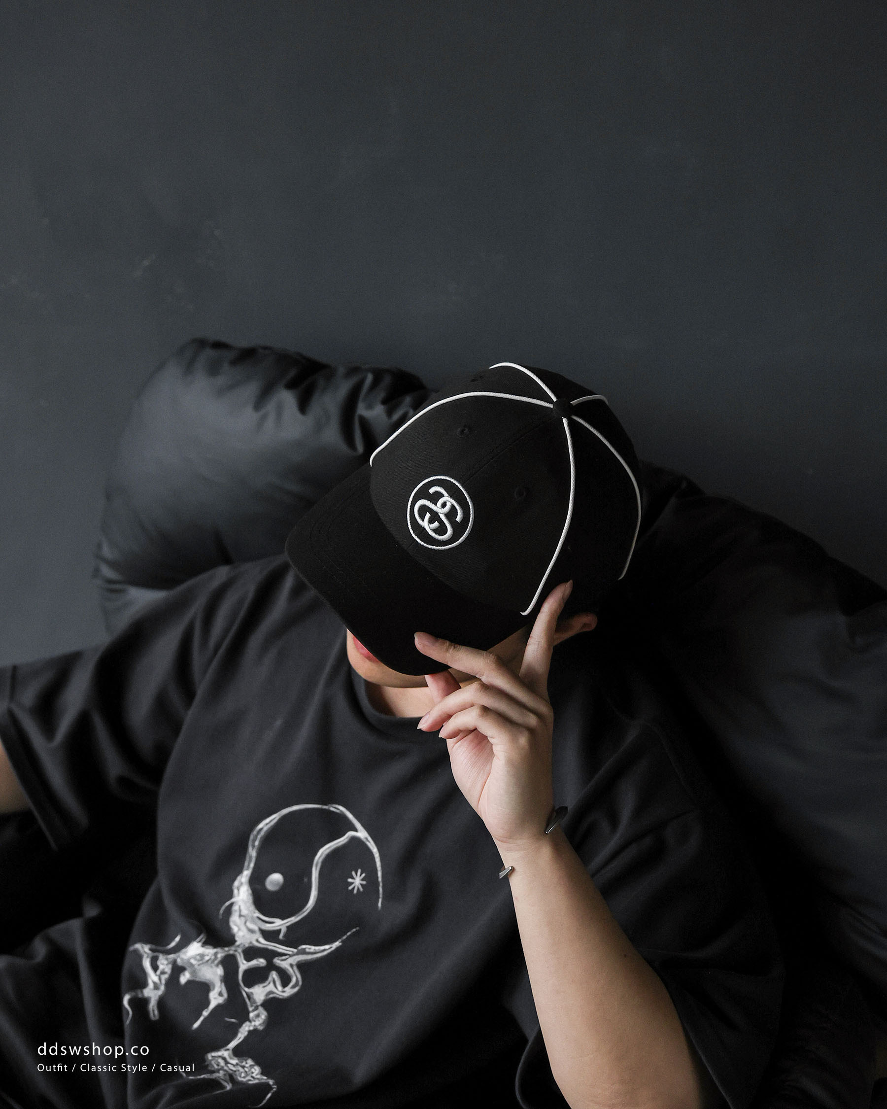 "現貨" STUSSY LOW PROFILE CONTRAST PIPING SNAPBACK 老帽