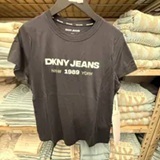 [S] DKNY BLACK/WHITE DKNY JEANS 1989 LOGO TEE, DJ6T1747-BLW (SD2076)
