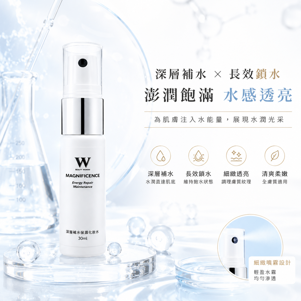 【618買三送一 自由搭配】深層補水保濕化妝水 30mL