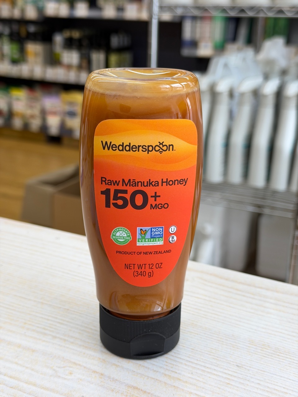Wedderspoon MGO 150+ (previously Kfactor 16) Raw Manuka Honey 340g (best before 30 Nov 2028)
