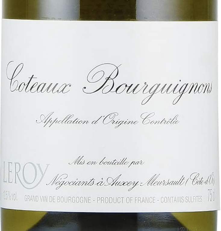 Leroy Bourgogne Coteaux Bourguignons Blanc 2021