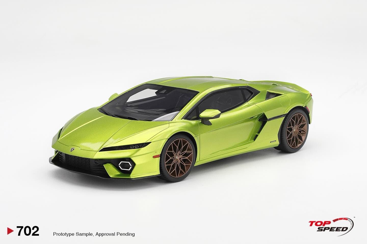 預訂 (訂金$300) (預訂價$1439) :1/18 TOPSPEED Lamborghini Temerario Verde Citrea (TS0702)