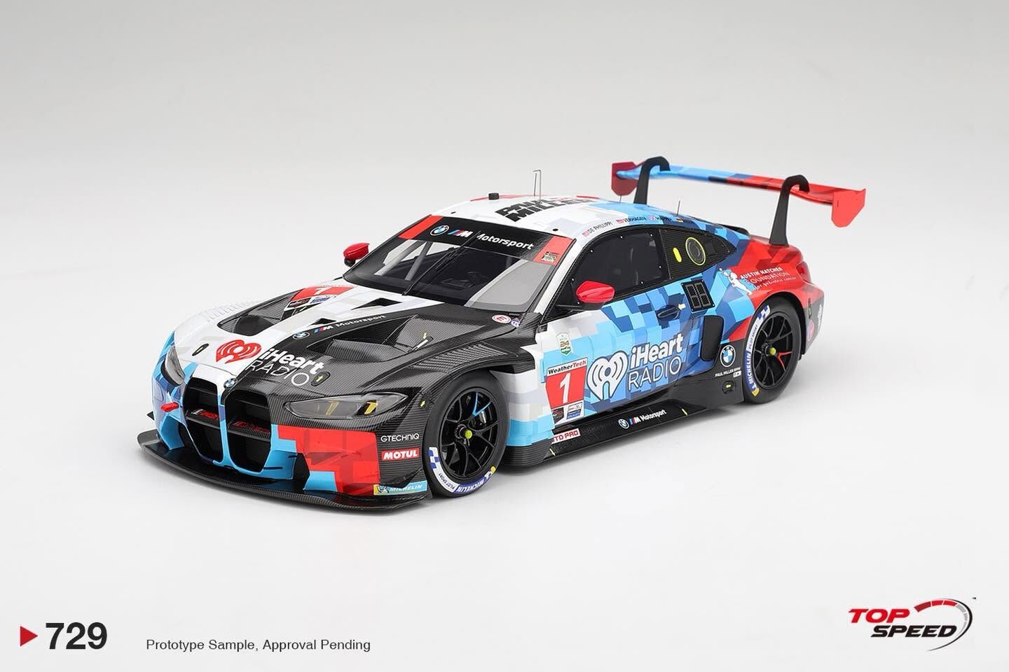 預訂 (訂金$300) (預訂價$1439) :1/18 TOPSPEED BMW M4 GT3 EVO #1 Paul Miller Racing 2026 IMSA Daytona 24 Hrs Class Winner (TS0729)