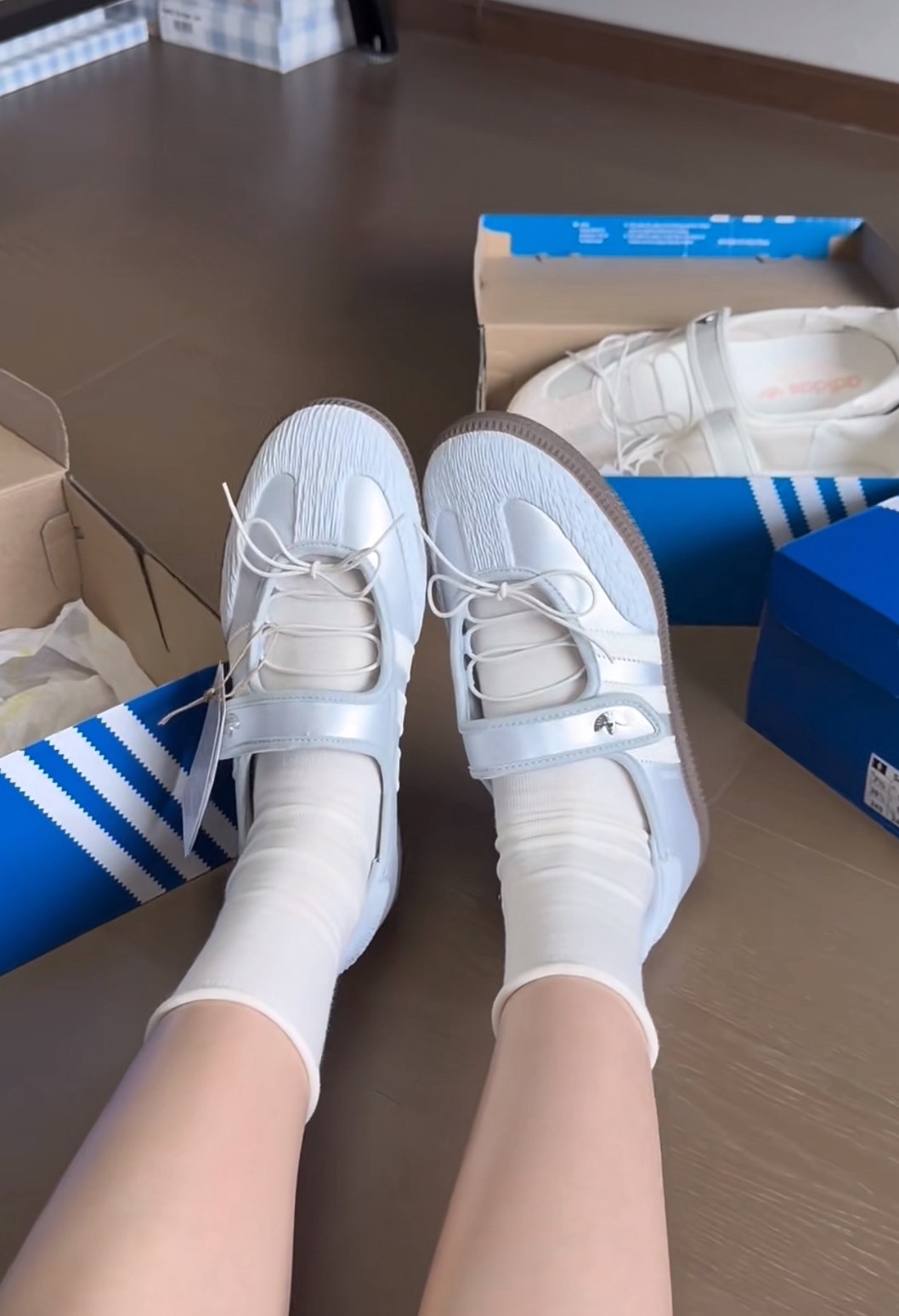 <好仙好仙😍>ADIDAS SAMBA JANE 奶油珠光藍 🩰