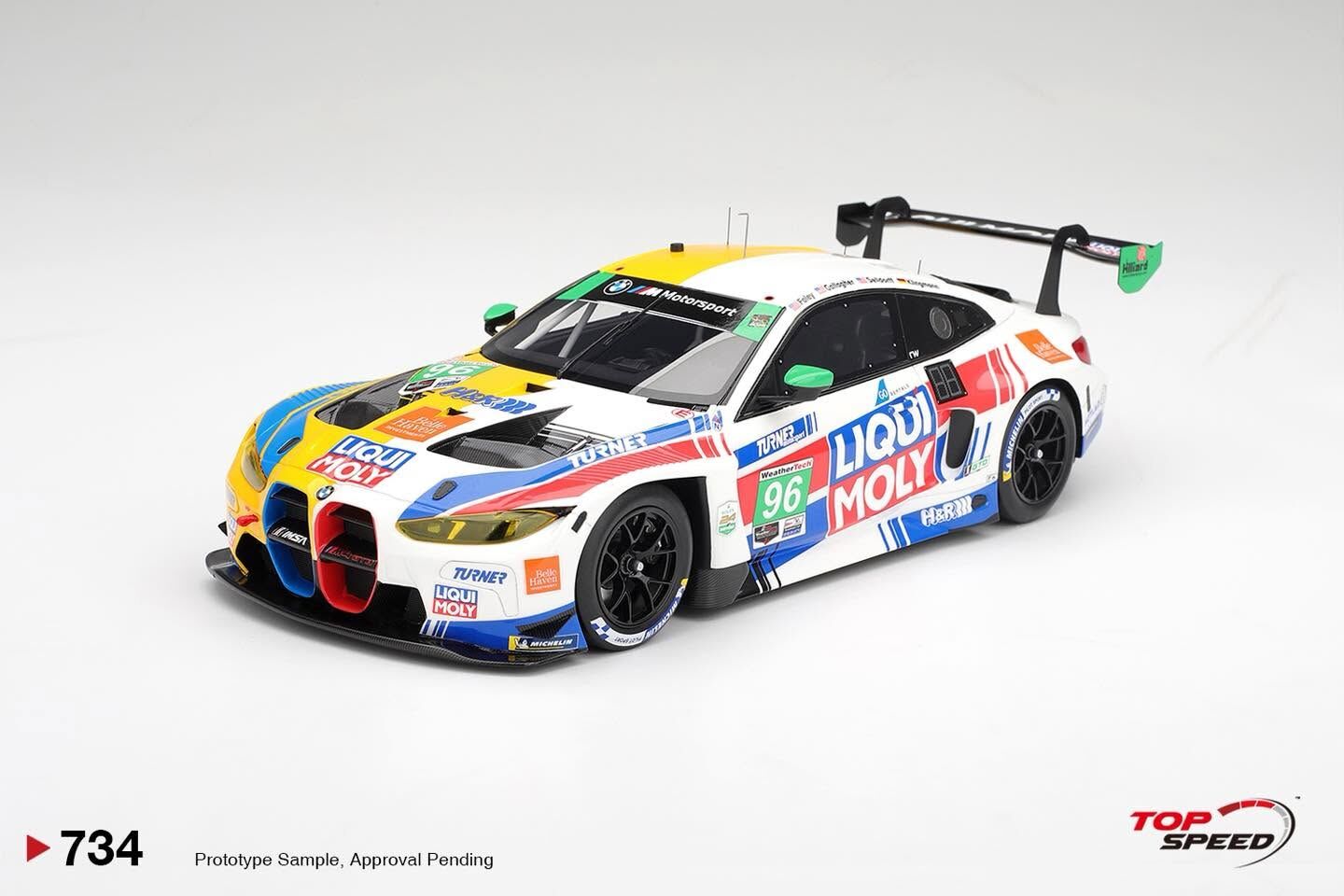 預訂 (訂金$300) (預訂價$1439) :1/18 TOPSPEED BMW M4 GT3 EVO #96 Turner Motorsport 2026 IMSA Daytona 24 Hrs (TS0734)