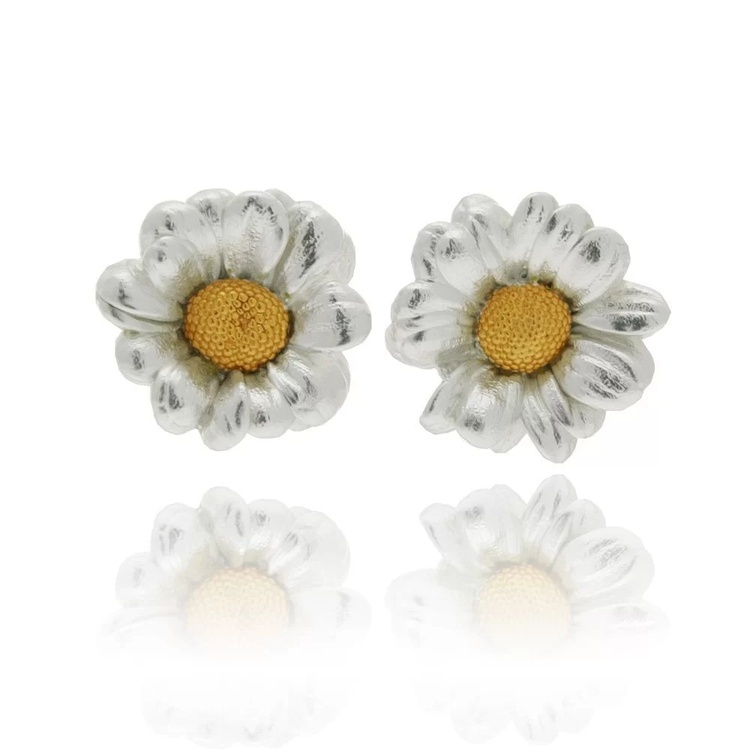 1TA0530-206 [THALLO] Phillis Daisy 耳釘，24K 金和純銀 #s462a (EU)