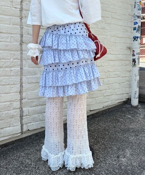 CIAOPANIC / Dot Random Tiered Skirt