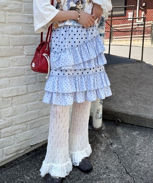 CIAOPANIC / Dot Random Tiered Skirt