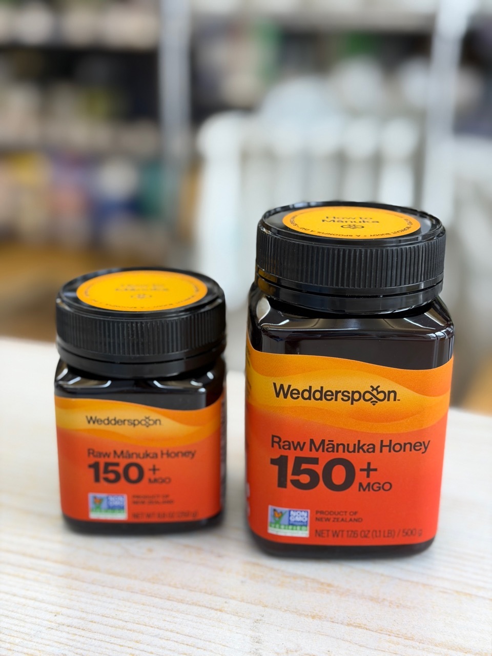 Wedderspoon MGO 150+ (previously Kfactor 16+) raw manuka honey (best before 30 Jan 2029)