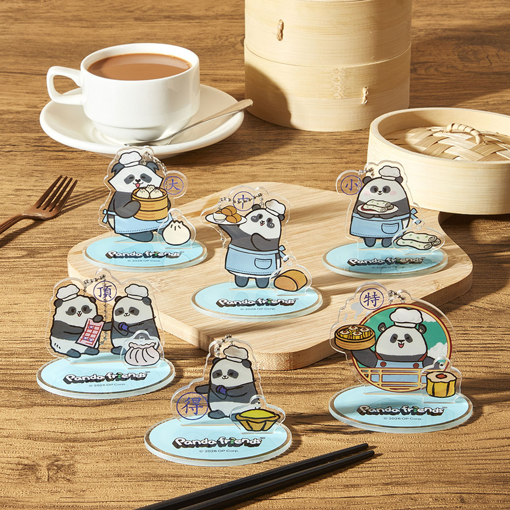 Panda Friends Dim Dum Series Acrylic Keychain Blind Bag