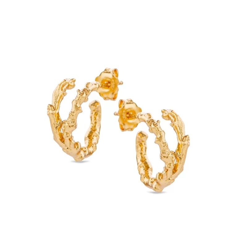 1TA0530-184 [THALLO] Sikinos 小號耳環，24K 鍍金純銀 #s099b (EU)