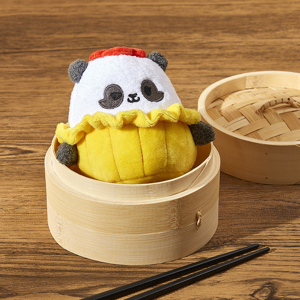 Panda Friends Jia Jia Dumpling Plush Keychain