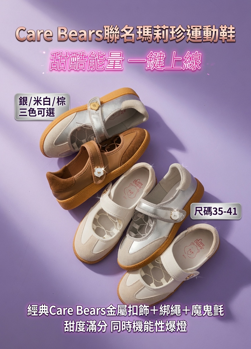 Care Bears聯名瑪莉珍運動鞋