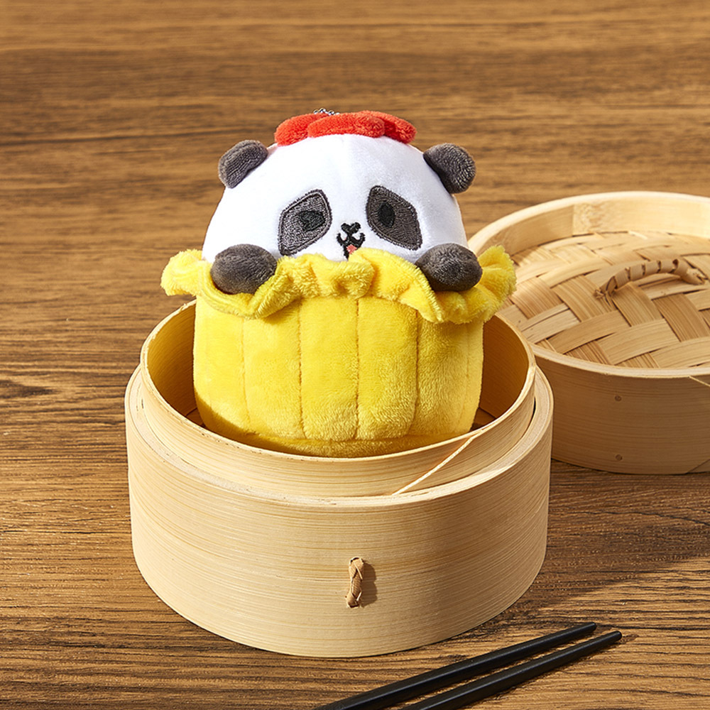 Panda Friends De De Dumpling Plush Keychain