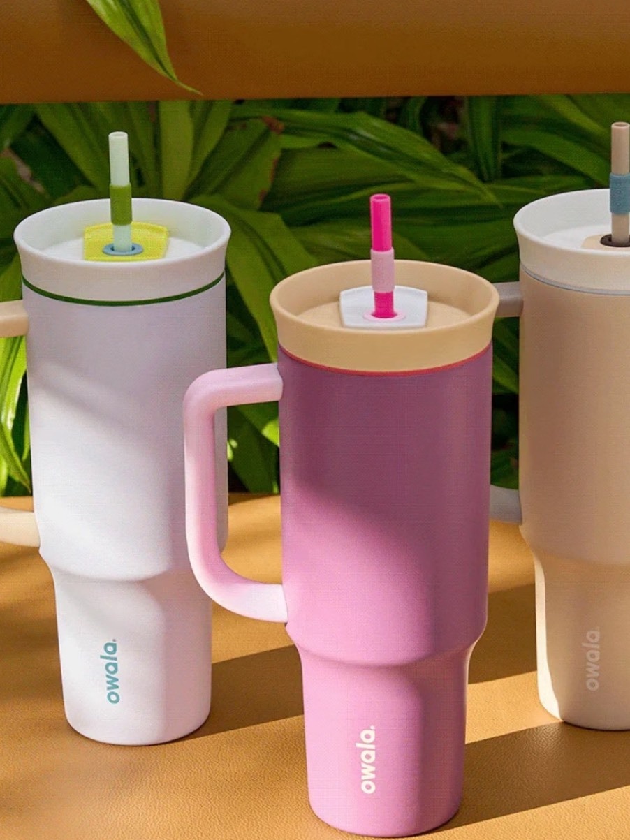 OWALA STAINLESS STEEL INSULATED 40OZ TUMBLER  雙飲口 不鏽鋼 隨行杯 吸管杯 1180ML